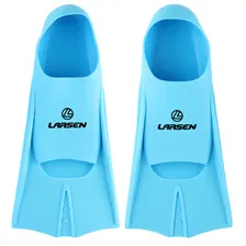 Ласты укороченные силиконовые Larsen 6975 голубой 36-38