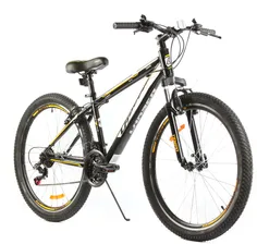 Велосипед Larsen Tempo 26" 21ск, черный/желтый рама 17, Tempo 26" 21ск, черный/желтый рама 17