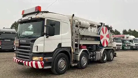euronor.dk Scania P420 8x2*6 11 000 l  ADR Hvidtved Larsen 2006  Vacuum truck - Slamsuger