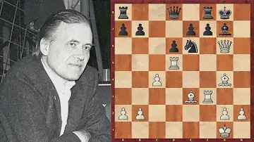 Шахматы. Бент Ларсен. Блестящая ЖЕРТВА ФЕРЗЯ в сицилианской защите!